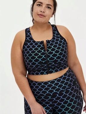 TRU Low-Impact Wireless Zip-Front Active Sports Bra